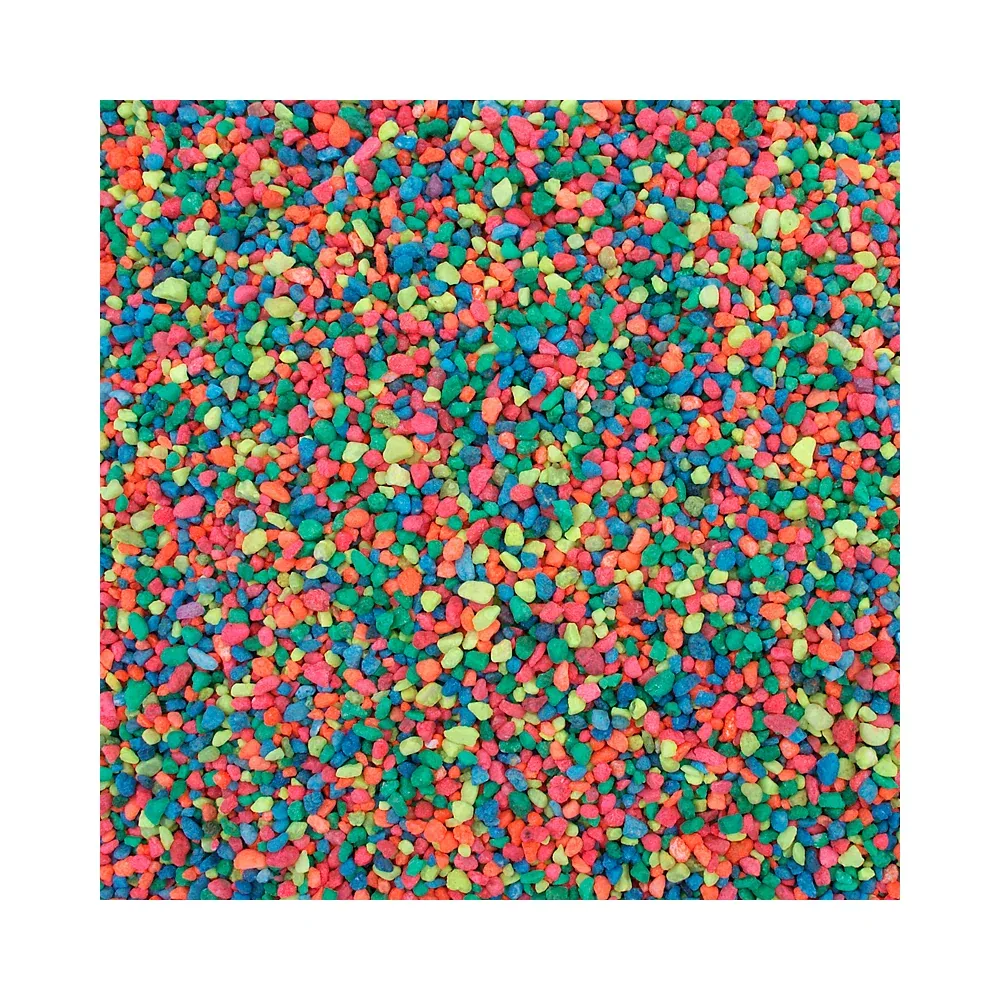 PURE WATER PEBBLES GRAVEL NEON RAINBOW 5LB - Image 2