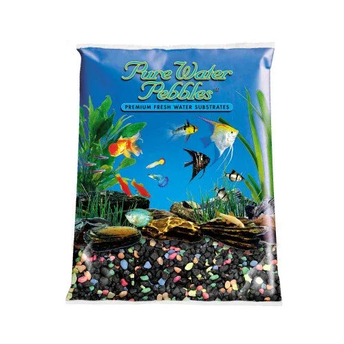 Pure Water Pebbles Premium Fresh Water Coated Aquarium Gravel Black Beauty 2/25 lb - Image 2