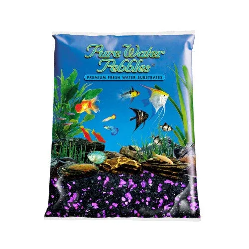 Pure Water Pebbles Premium Fresh Water Coated Aquarium Gravel Blackberry Glo 6/5 lb - Image 2