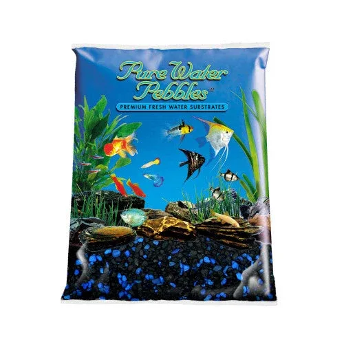 Pure Water Pebbles Premium Fresh Water Coated Aquarium Gravel Midnight Glo 6/5 lb - Image 2