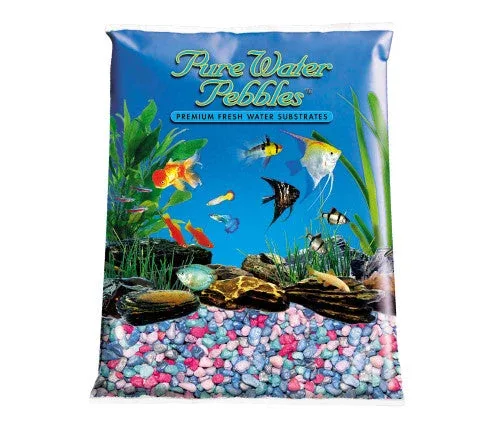 Pure Water Pebbles Premium Fresh Water Frosted Aquarium Gravel Rainbow 2/25 lb - Image 2