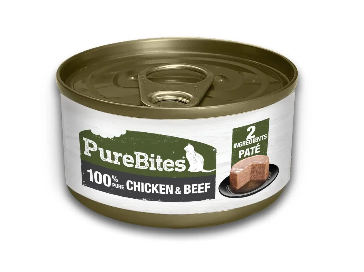 PureBites 100% Pure Chicken & Beef Pate 12 / 2.5 oz