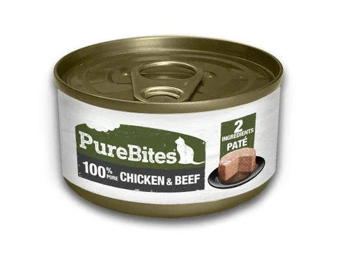 PureBites 100% Pure Chicken & Beef Pate 12 / 2.5 oz - Image 2