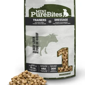PureBites Mini Trainers RAW Freeze Dried Beef Liver Treats 3 oz
