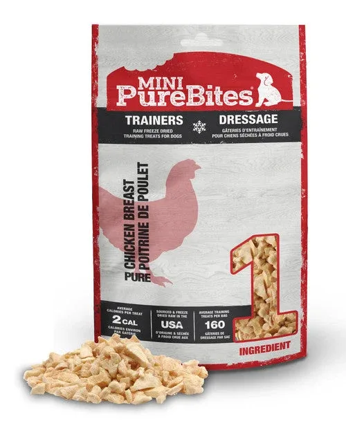 PureBites Mini Trainers RAW Freeze Dried Chicken Breast Treats 2.1 oz - Image 2