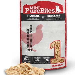 PureBites Mini Trainers RAW Freeze Dried Chicken Breast Treats 2.1 oz