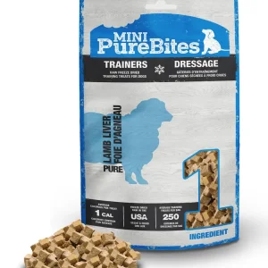 PureBites Mini Trainers RAW Freeze Dried Lamb Liver Treats 2.4 oz
