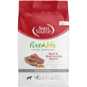 PureVita Beef & Red Lentils Grain Free Entree Dry Dog Food