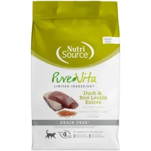 PureVita Grain Free Duck & Red Lentils Entree Dry Cat Food