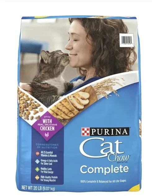Purina Cat Chow Complete 20 lb - Premium Dry Food for Happy, Healthy Cats