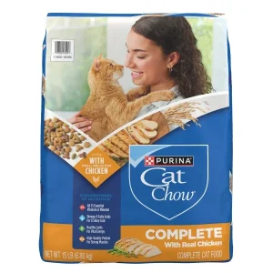 Purina Cat Chow Complete High Protein Dry Cat Food With Real Chicken - 15 lb. Bag