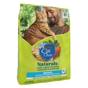 Purina Cat Chow Hairball, Healthy Weight, Indoor, Natural Dry Cat Food, Naturals Indoor - 18 lb. Bag