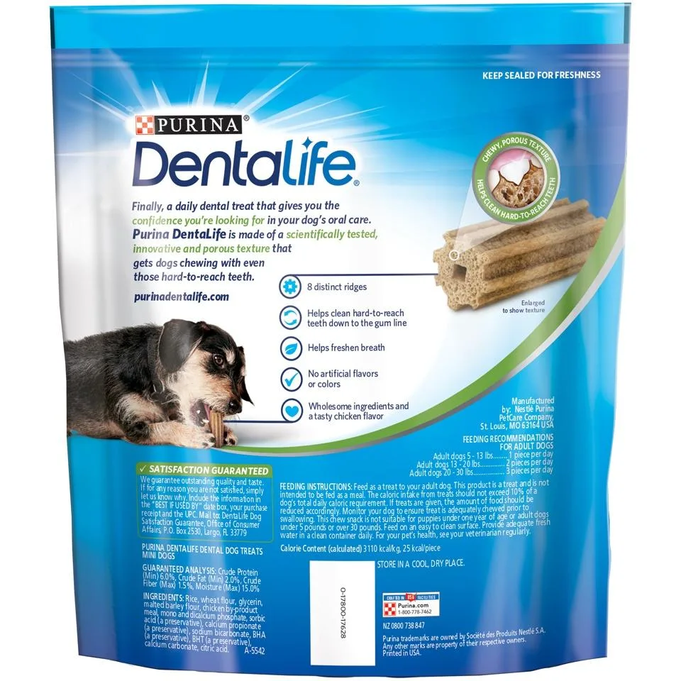 Purina DentaLife Daily Oral Care Mini Dental Dog Treats - Image 2