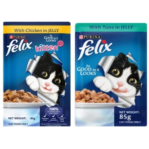 Purina Felix Tuna and Chicken with Jelly Kitten Cat Wet Food Combo
