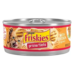 Purina Friskies Adult Prime Filets Chicken in Gravy Wet Cat Food, 5.5 oz.