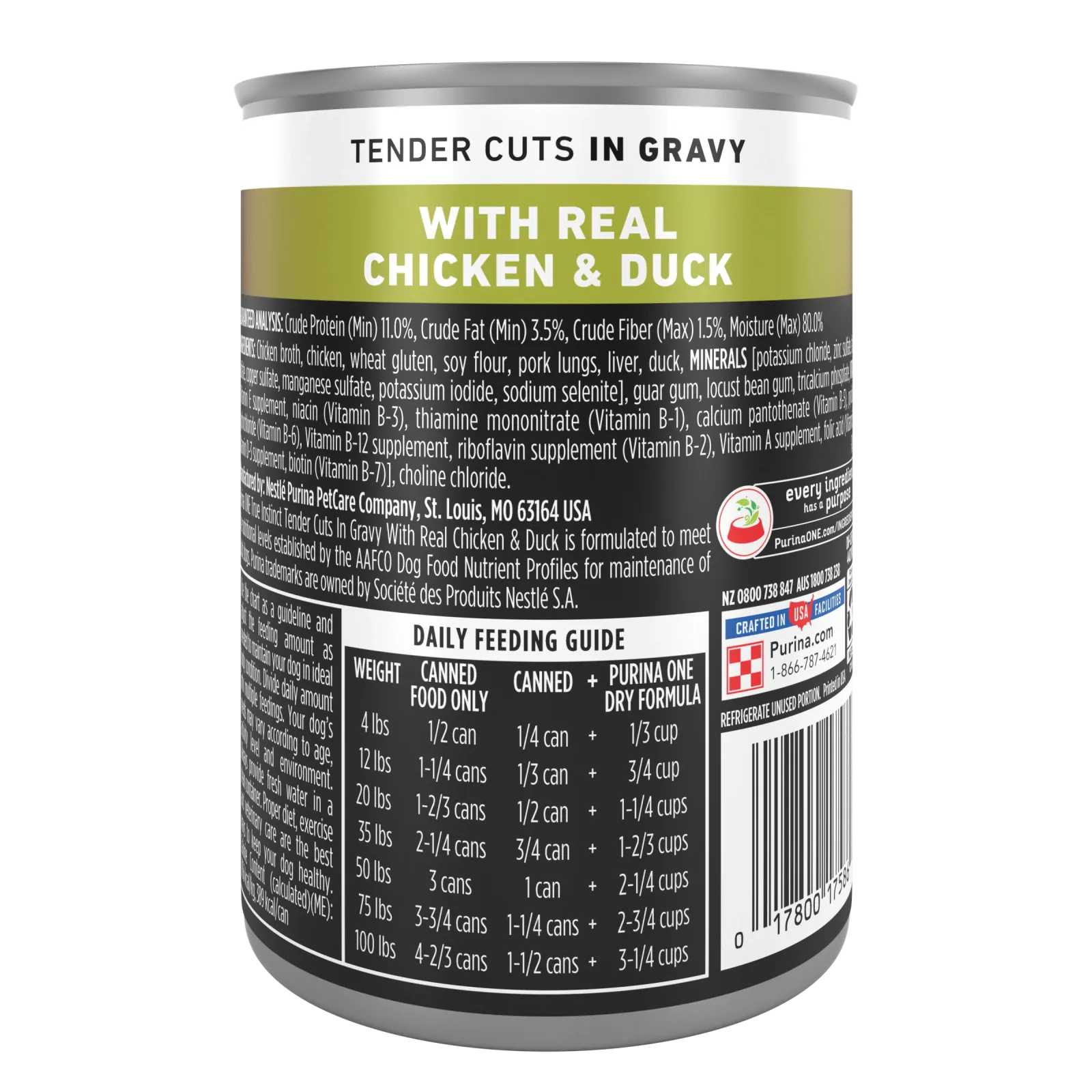 Purina ONE High Protein Wet Dog Food True Instinct Tender Cuts in Dog Food Gravy With Real Chicken and Duck - Image 2