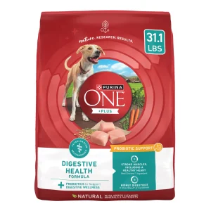 Purina One Plus Digestive Health Formula Dry Dog Food Natural with Added Vitamins, Minerals and Nutrients