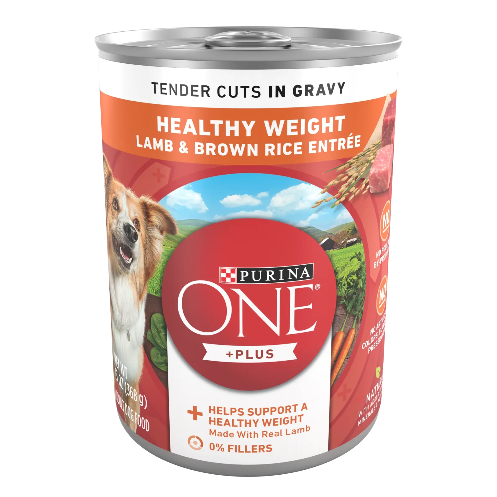 Purina ONE Plus Tender Cuts in Gravy Healthy Weight Lamb and Brown Rice Entree in Wet Dog Food Gravy