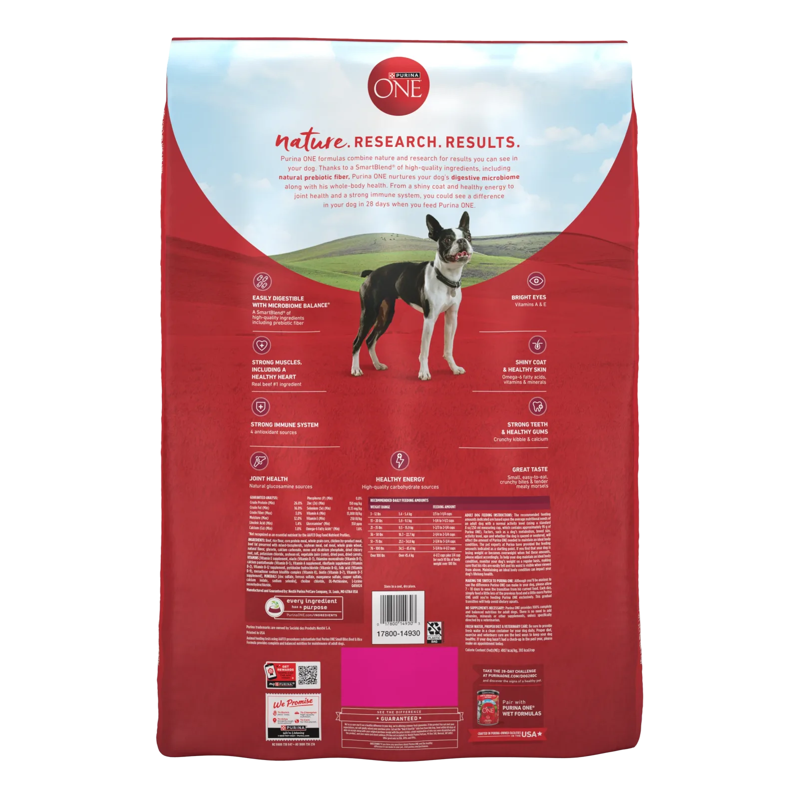 Purina ONE Small Bites Beef and Rice Formula Small High Protein Dry Dog Food Natural With Added Vitamins, Minerals and Nutrients - Image 2