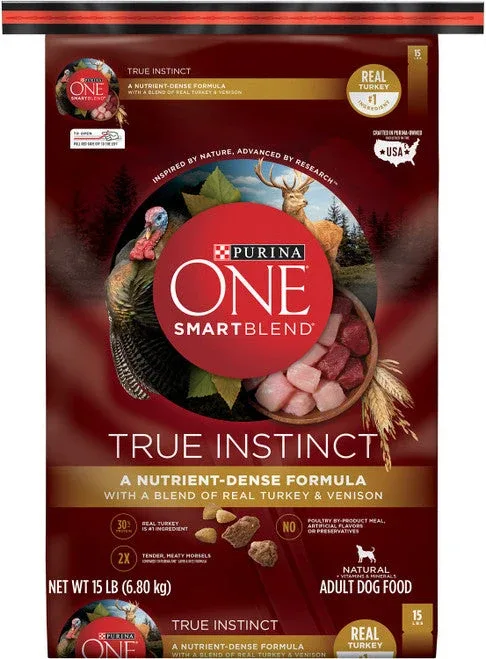 Purina One Smartblend True Instinct With Real Turkey & Venison 15lb {L-1}178586 - Image 2