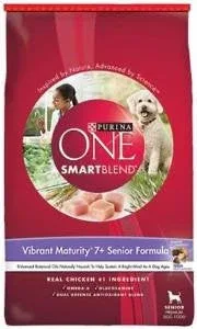 Purina One Vibrant Maturity 7+ Senior Formula Dry Dog Food-16.5-lb-{L-1} - Image 2