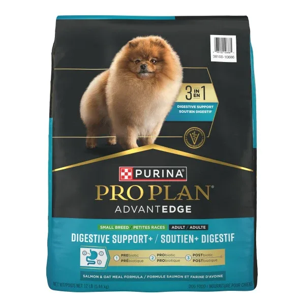 Purina Pro Plan AdvantEDGE Digestive Support Plus Small Breed Salmon and Oat Meal Formula Adult Dry Dog Food - Image 2