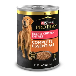 Purina Pro Plan Dog Food Grain Free Classic Pate, Beef and Chicken Entrée