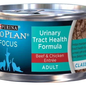 Purina Pro Plan Focus Adult Urinary Tract Health Formula Beef & Chicken Entree Cat Food Food
