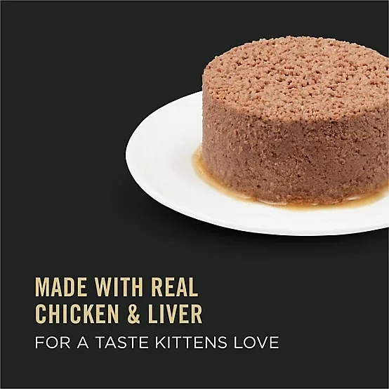 Purina Pro Plan Kitten Chicken and Liver Entree Wet Cat Food, 3 oz. - Image 2
