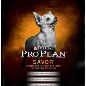 Purina Pro Plan Savor Adult Shredded Blend Small Breed Chicken And Rice Formula Dry Dog Food-18-lb-{L-1}