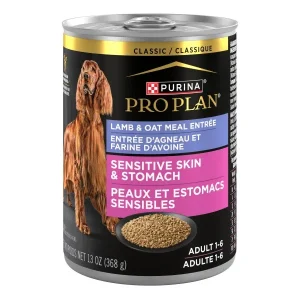 Purina Pro Plan Sensitive Skin and Stomach Dog Food Wet Classic Pate Lamb and Oat Meal Entr̩e