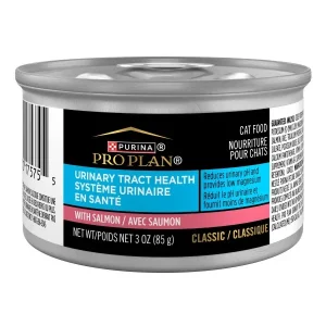 Purina Pro Plan Urinary Tract Health With Salmon Classic Wet Cat Food Pate - 3 oz. Pull-Top Can