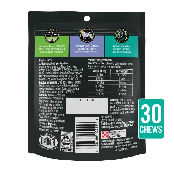 Purina Pro Plan Veterinary Supplements Multi Care Dog Supplements - 30 ct. Pouch - Image 2