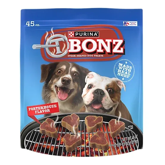 Purina T-Bonz Porterhouse Dog Treats, 45 oz.