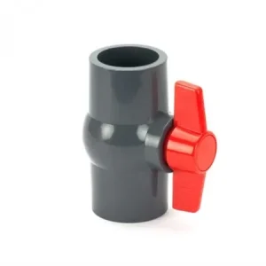PVC Ball Valve 3/4" S X S (Grey) - Generic