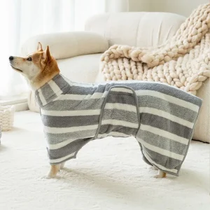 Quick-Dry Dog Bathrobe