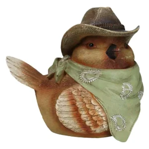 Rainbow Trading Cowboy Bird Banks -Orange