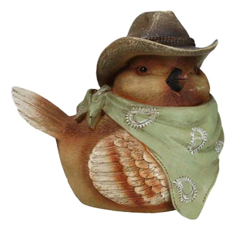 Rainbow Trading Cowboy Bird Banks -Orange
