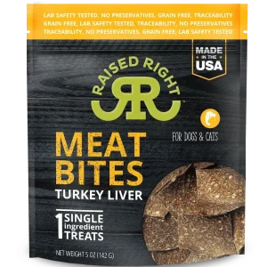 Raise Meat Bites Turkey 5oz/6ct{L+x}