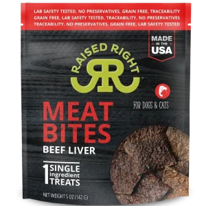 Raise Right Meatt Bites Beef 5oz 6ct{L+x}