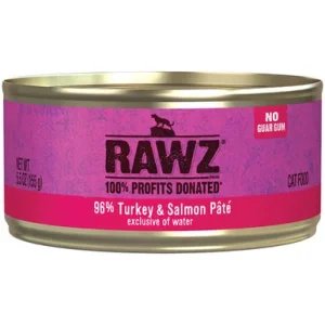 RAWZ 96% Turkey & Salmon Pâté Canned Cat Food