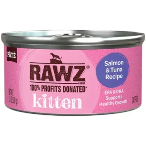RAWZ Kitten Salmon & Tuna Cat Recipe Pâté Canned Cat Food