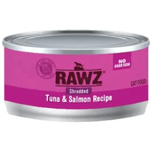 RAWZ Shredded Tuna & Salmon Recipe Adult Canned Cat Food