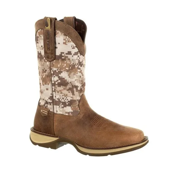 Rebel Durango Mens Desert Camo Sq Toe Boots - Image 2
