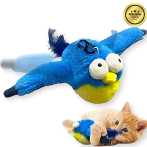 Rechargeable Flapping Bird Cat Toy – Plush Motion Pet Toy for Self-Entertainment