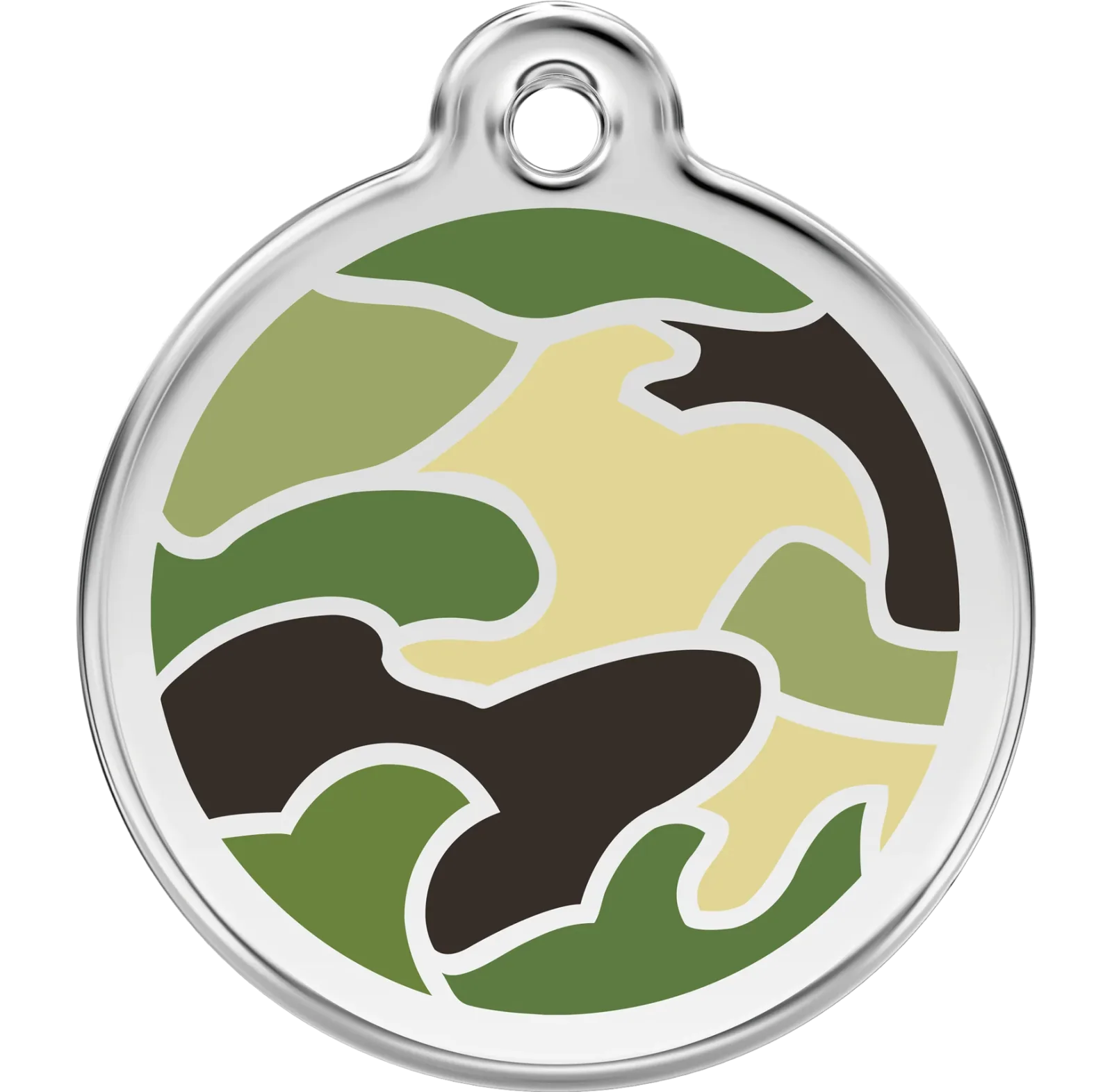 Red Dingo Camo Pet ID Dog Tags