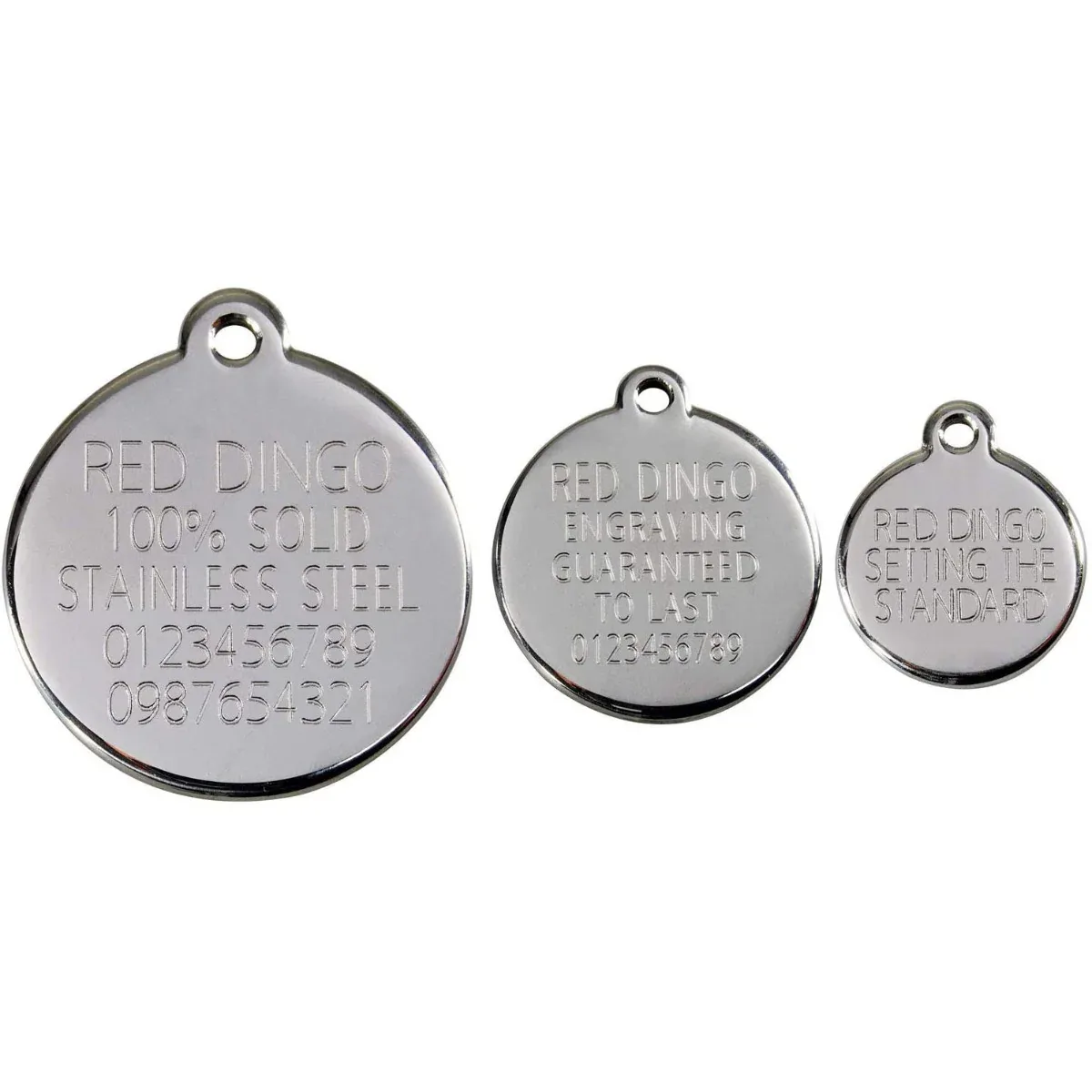Red Dingo Canadian Flag Pet ID Dog Tags - Image 2