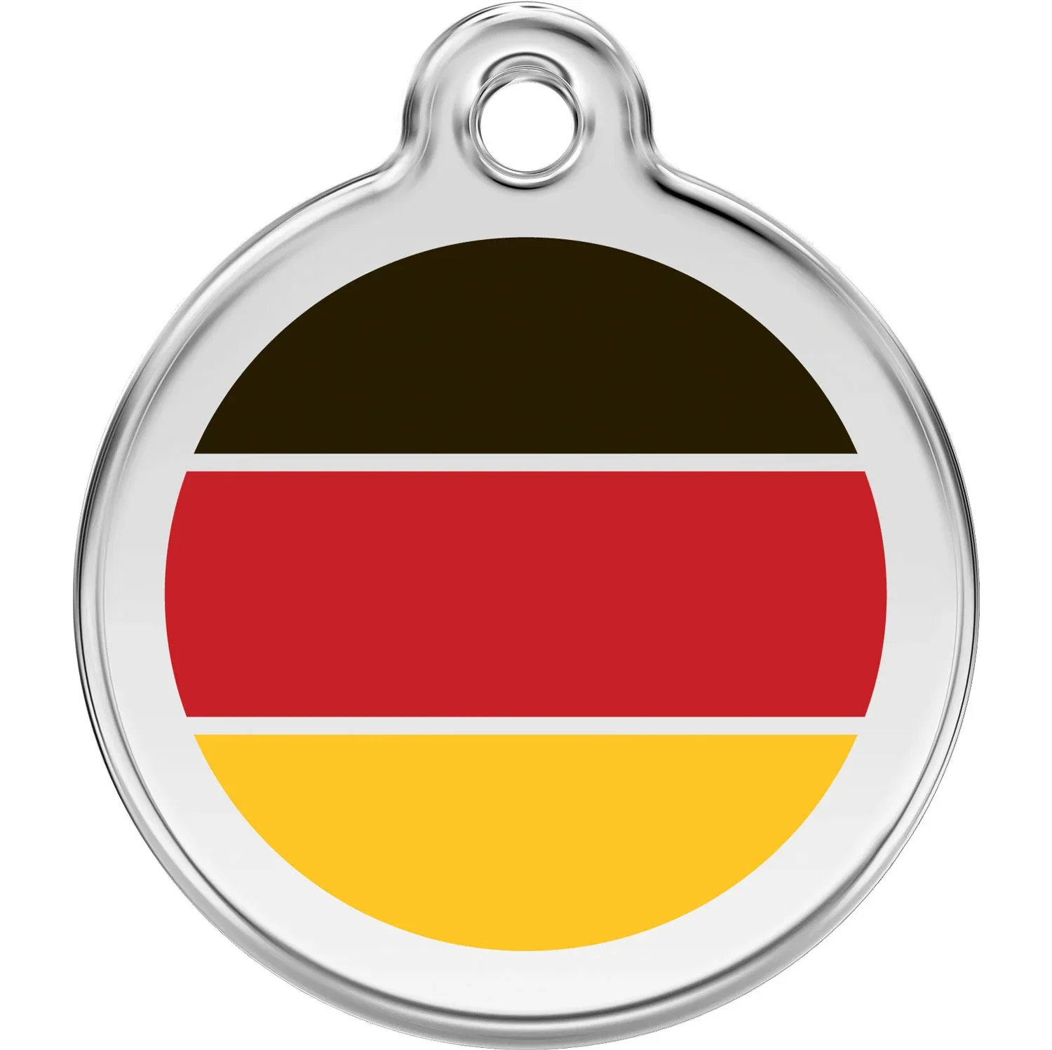 Red Dingo German Flag Pet ID Dog Tags