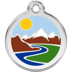 Red Dingo Mountain Pet ID Dog Tags