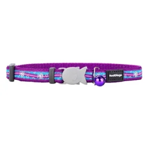 Red Dingo Purple Unicorn Breakaway Safety Cat Collar